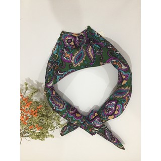 Khăn turban vuông 70*70cm lụa đẹp