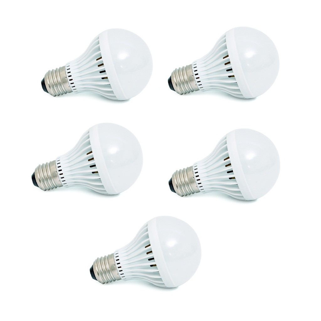 Bộ 5 Bóng Đèn LED 12W Tròn Siêu Tiết Kiệm