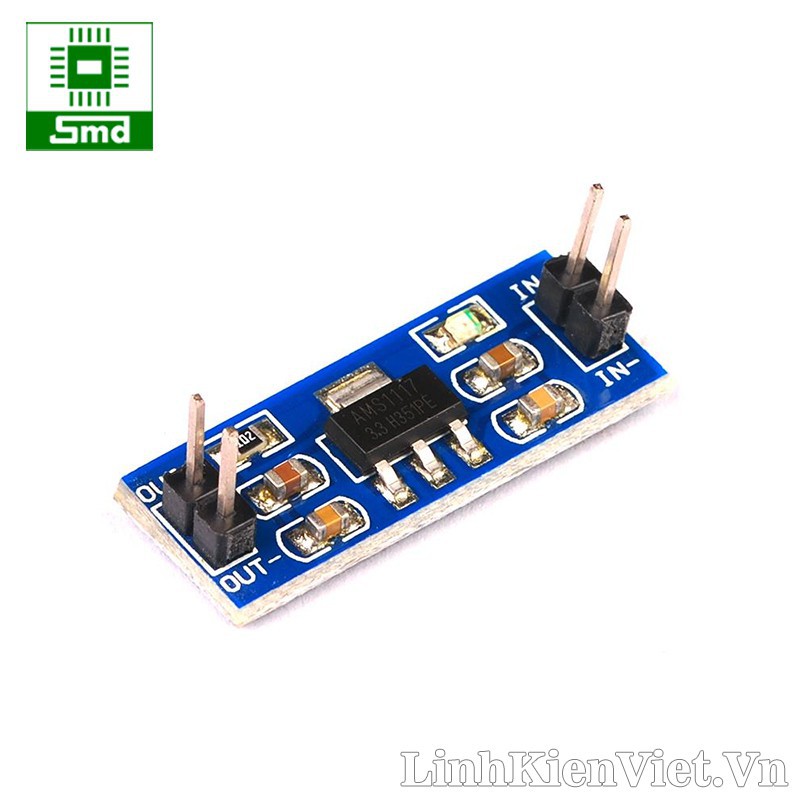 Mạch nguồn hạ áp AMS1117 3V3 5V Module nguồn ổn áp điện áp 3V3 5V 800mA LM1117 Đầu vào 5V 12V