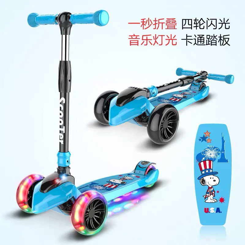Xe trượt Scooter 3 bánh phát sáng cao cấp – XE TRƯỢT 3 BÁNH – thỏa sức cho con trẻ vui đùa khỏe mạnh