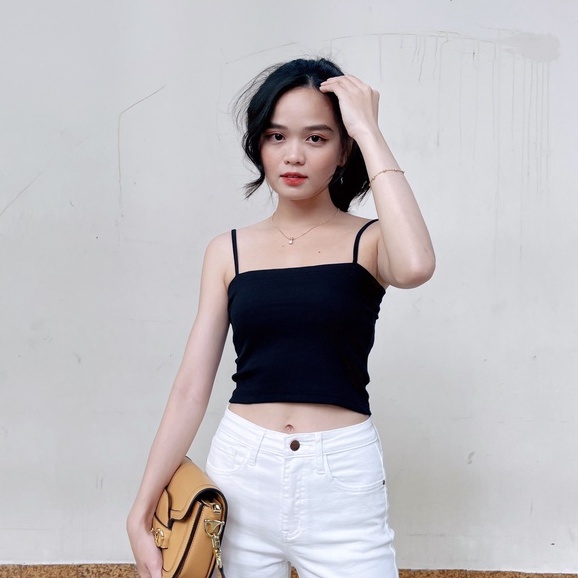 ÁO 2 DÂY BASIC ZAREEN OAL03 ĐEN