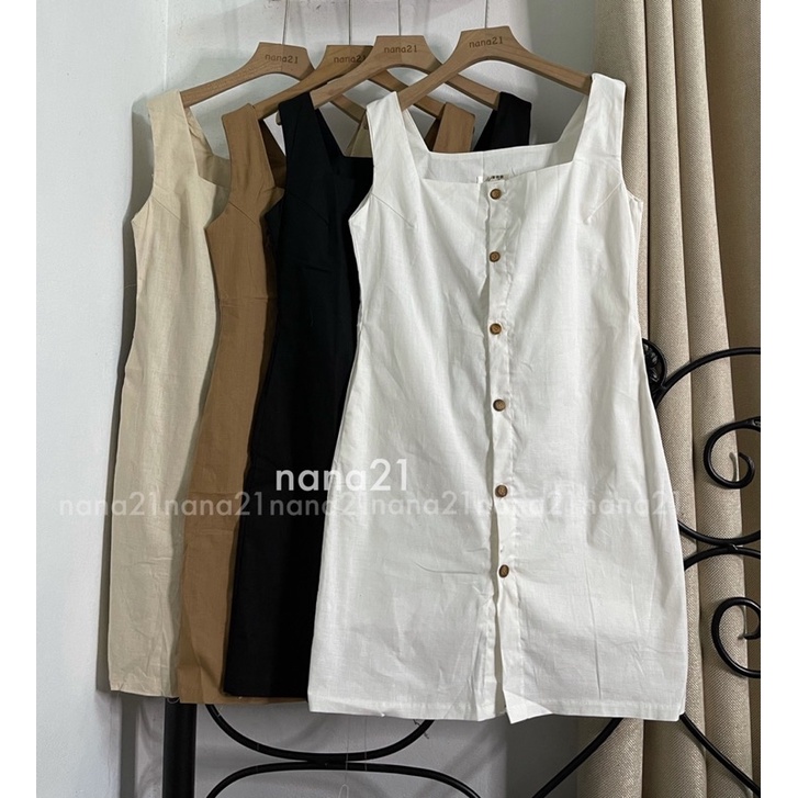 Váy ba lỗ chất co dãn 2 lớp có dây đai buộc eo