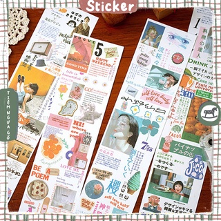 Tấm Hình Dán Sticker Dài Dreamland Dán Sổ Trang Trí Bullet Journal, Trang Trí Sổ Tay - Tiệm Ngựa Gỗ