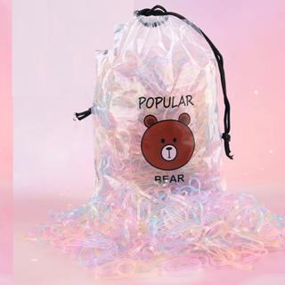 sét 4000 chun tóc mini cho bé tặng kèm túi gấu siêu xinh-Như Trang Plaza