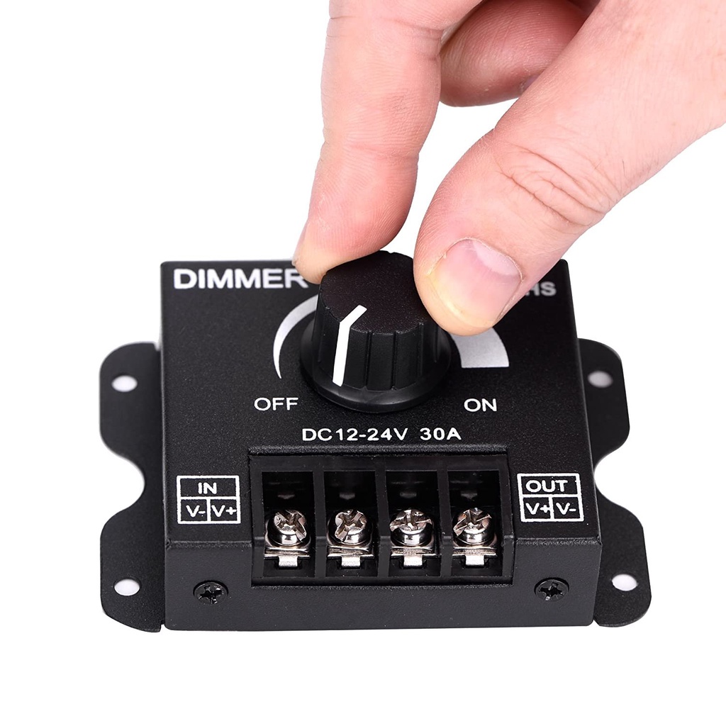 Dimmer điều chỉnh độ sáng DC 12-24 30A 360W, ĐIỀU CHỈNH ĐỘ SÁNG ĐÈN,TỐC ĐỘ QUẠT.