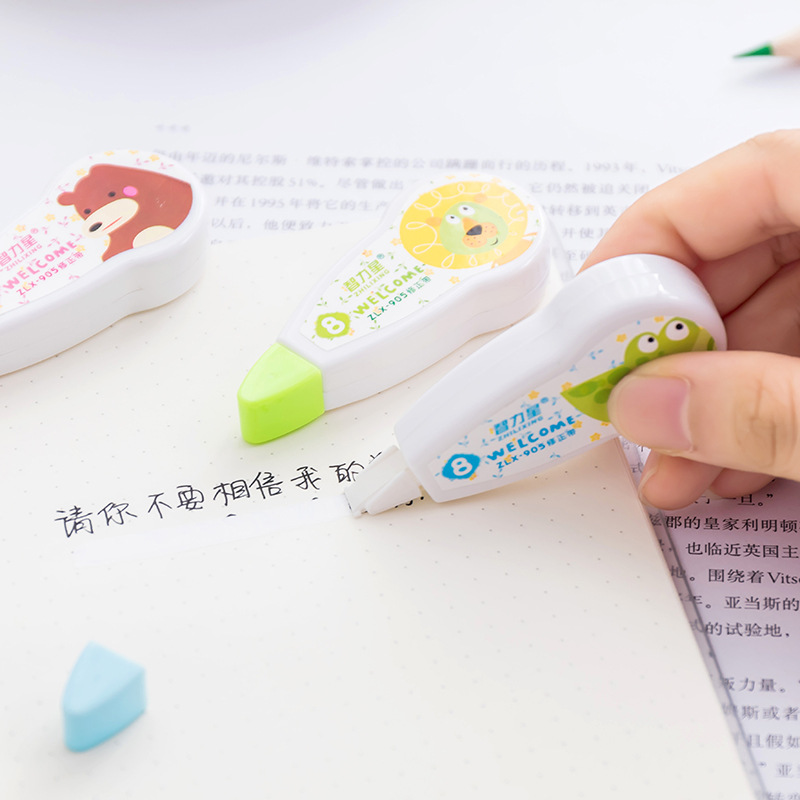 Bút Xóa Kéo 8m Họa Tiết Động Vật Hoạt Hình Đáng Yêu