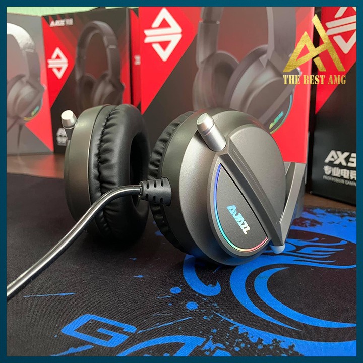 Tai Nghe Gaming Có Dây Headphone Chụp Tai AJAZZ AX365 Đèn LED - Tai Nghe Nhạc Máy Vi Tính Laptop Game Thủ Có Micro