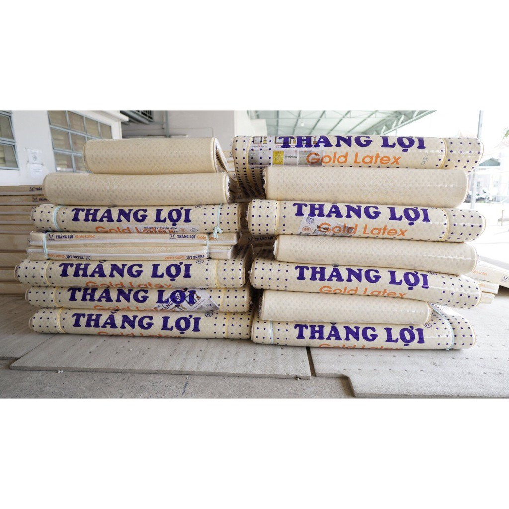 Nệm Gold latex Thắng Lợi 10p nệm cao su thiên nhiên miễn ship toàn quốc BH 15 năm