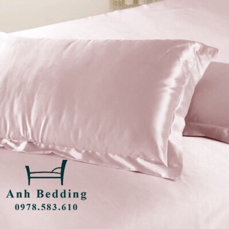 Vỏ gối ngủ phi lụa 100% hàng cao cấp