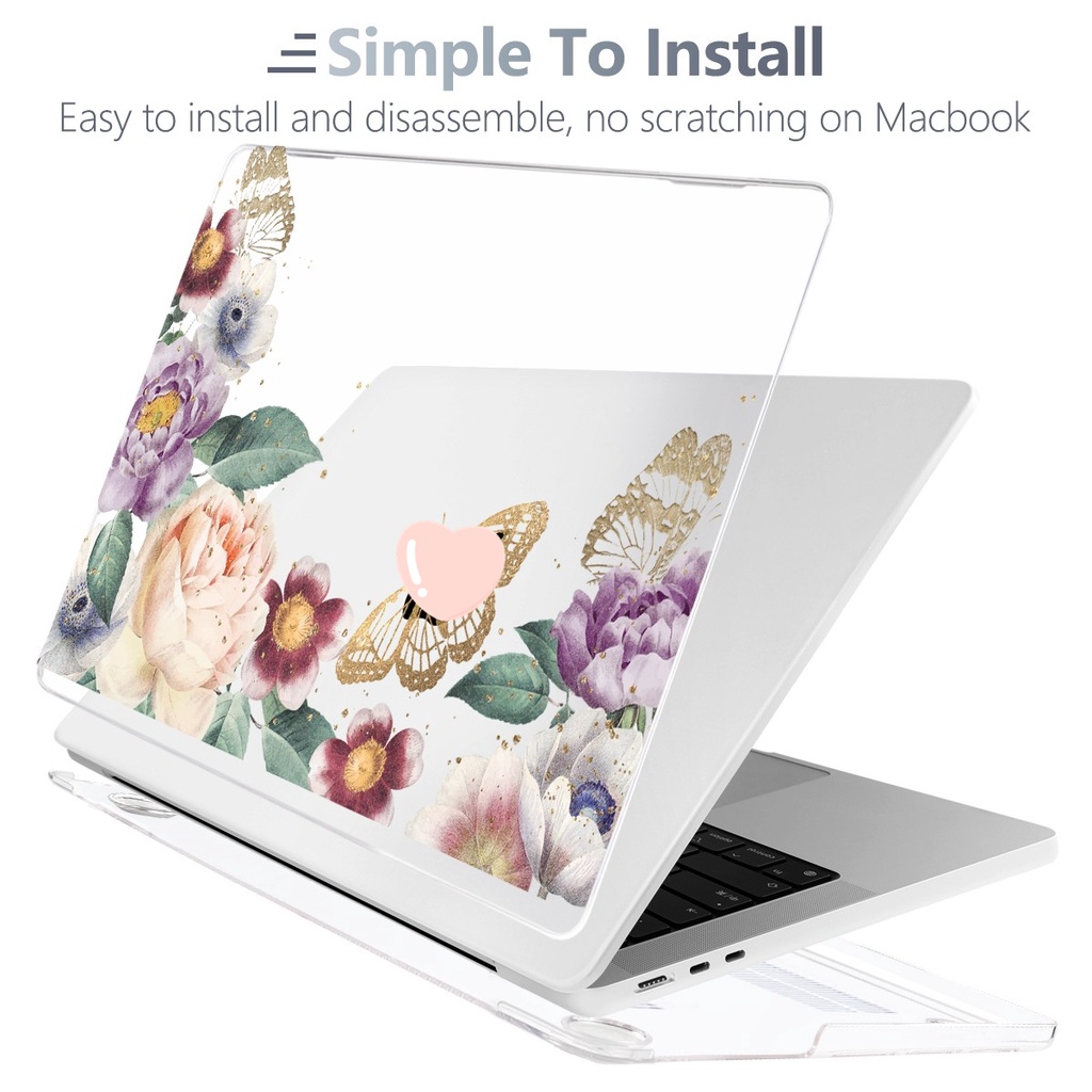 Ốp Máy Tính Bảng 4 Trong 1 Cho MacBook Pro Air M2 2022 A2681 A2338 M1 2020 Air13 A2337 A2179 Pro14.2 / 16.2 M1 2021 A2442 Retina Touch A1708 A1706 A2251Cover