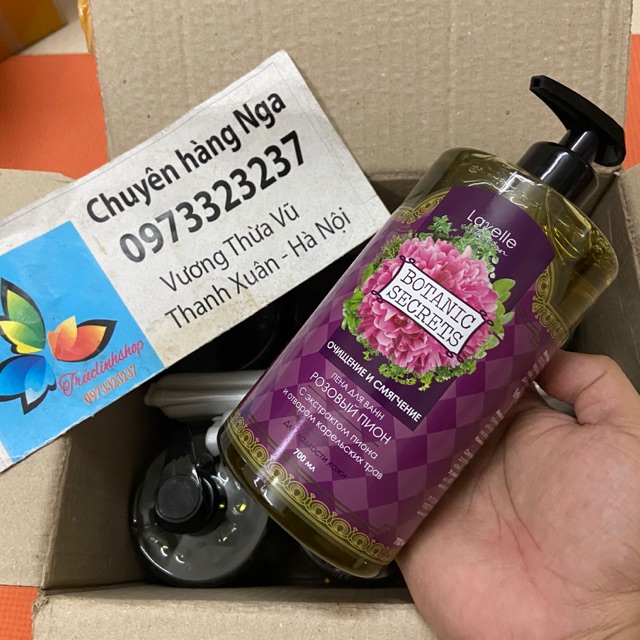 Sữa tắm hương hoa mẫu đơn làm trắng da BOTANIC SECRETS: