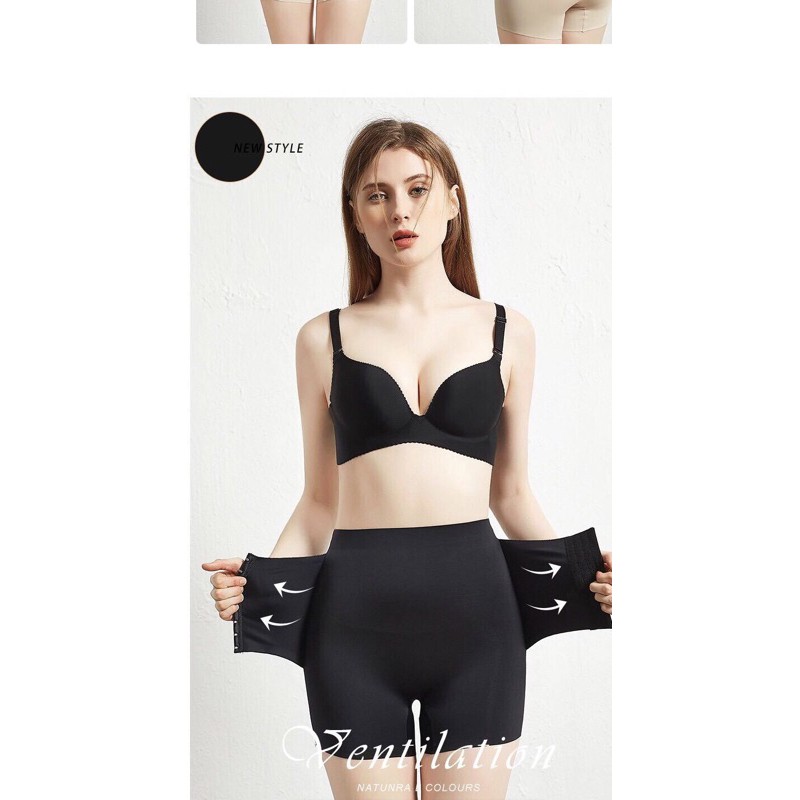 Quần Nịt Bụng Đúc Su Lụa Nguyên Khối Siêu Co Giãn Định Hình Vùng Bụng Dưới Ôm Sát Tàng Hình Cao Cấp 4385