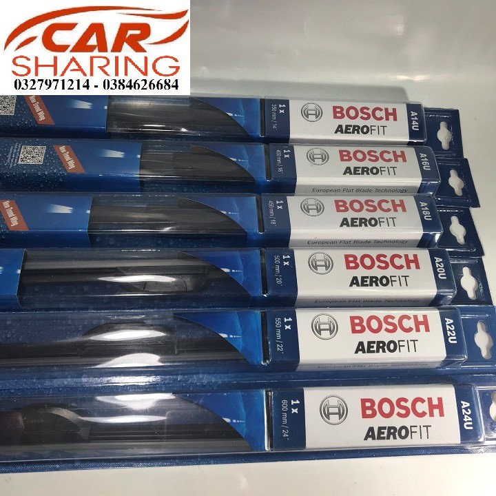 (GIÁ ƯU ĐÃI) Chổi Gạt Mưa Mềm BOSCH Size 14 đến 24