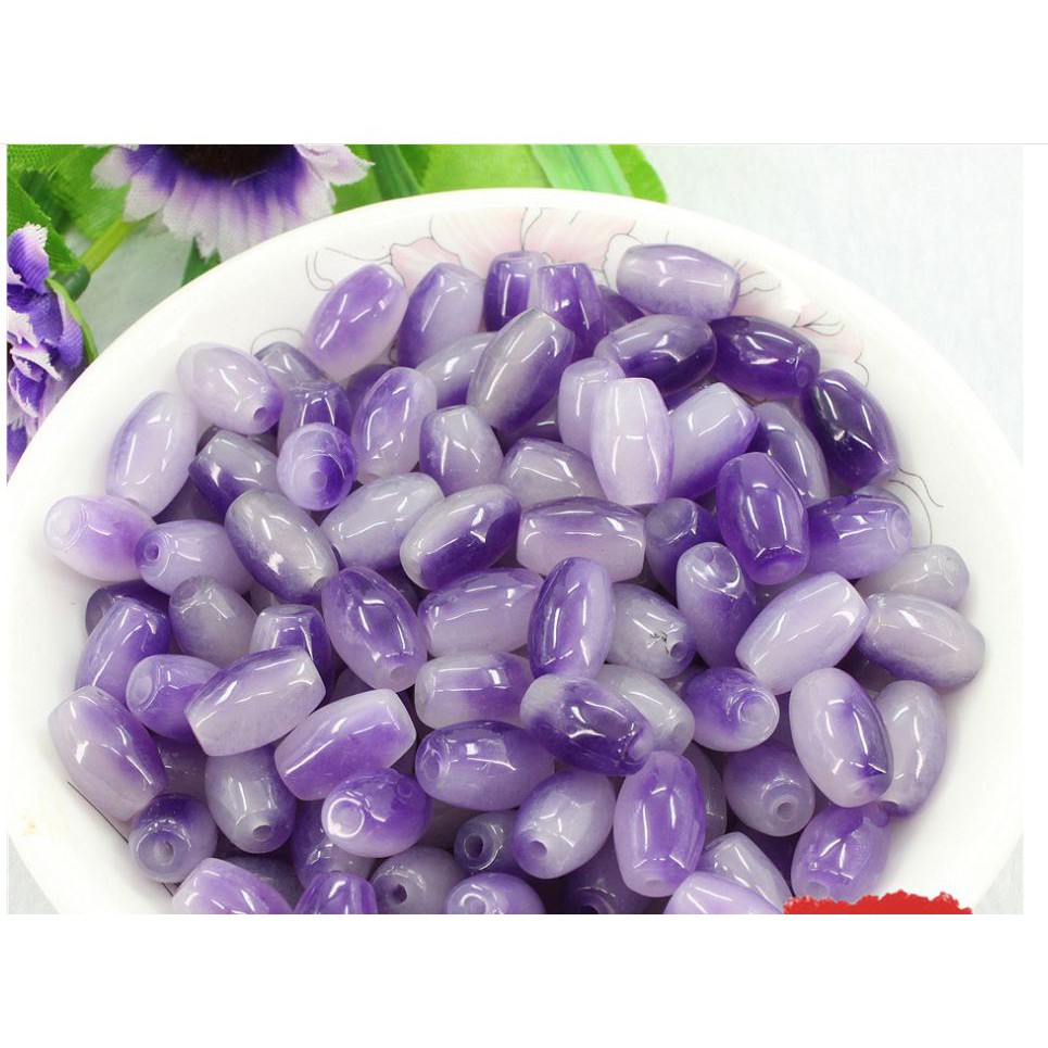 2viên lu thống đá thiên nhiên 8x12mm loại thường