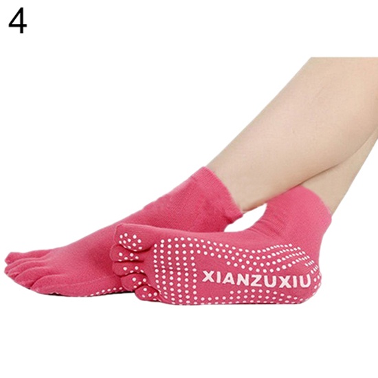 Vớ xỏ 5 ngón chống trượt massage chân cho nữ