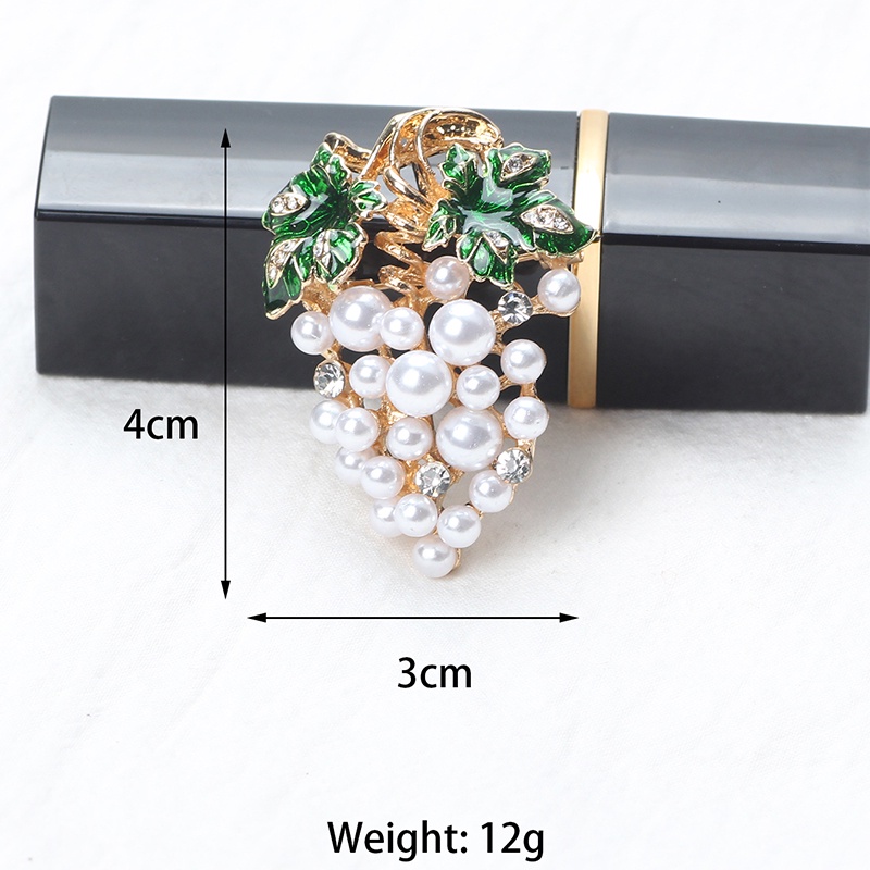 Ghim Cài Áo Hình Chùm Nho Đính Đá Thời Trang