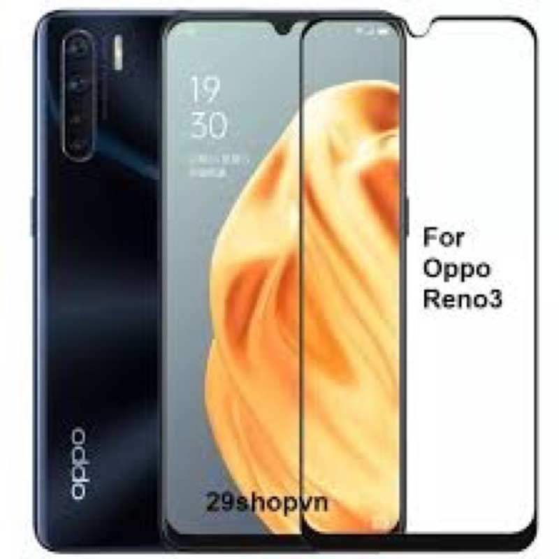 Bộ 2 Kính cường lực Oppo A91, Reno 3 bóng đẹp loại tốt