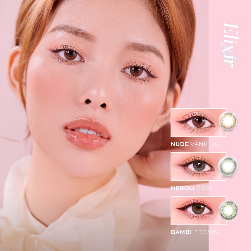 Box Pink The World - Kính áp tròng DOLL EYES, dung dịch ngâm &amp; nhỏ mắt