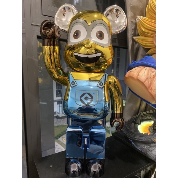 Mô hình gấu bụng phệ Medicom bearbrick Dave Chrome 1000%  400% 100% fullbox