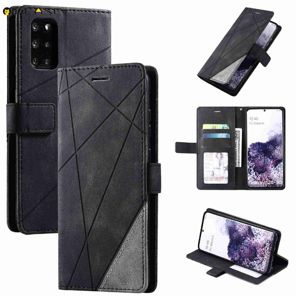 Bao da điện thoại nắp lật kiêm ví đựng thẻ và giá đỡ kiểu doanh nhân cho Samsung Galaxy A03s A22 4G F52 5G