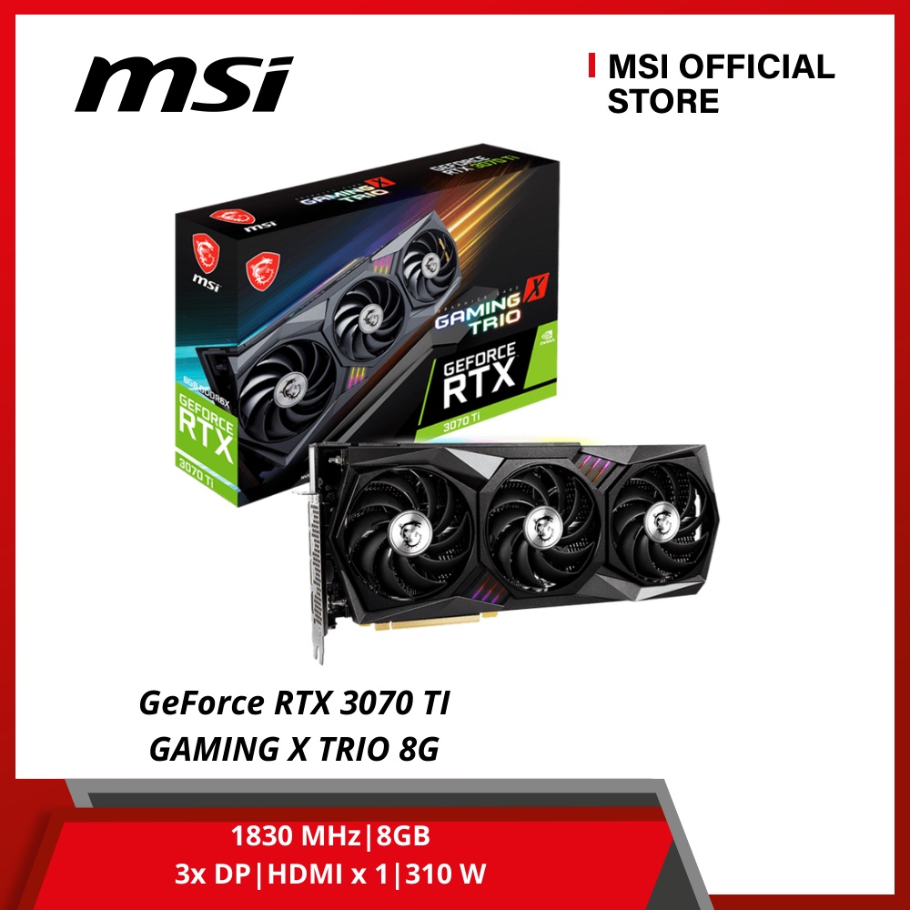 Card màn hình MSI GeForce RTX 3070 TI GAMING X TRIO 8G