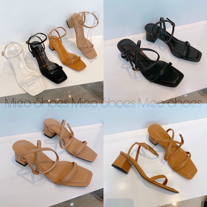 GÓT VUÔNG SANDAL 5 PHÂN ( Mieo Shoes G534 G535 G536 )