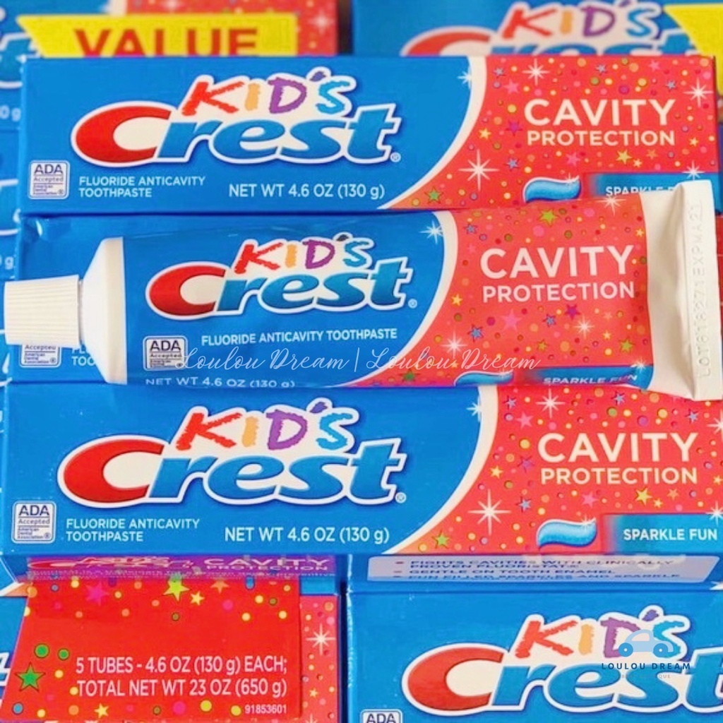Kem đánh răng Mỹ cho bé Kid’s Crest Cavity Protection