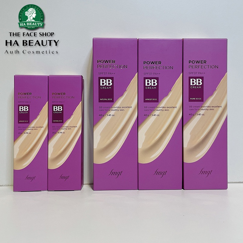 Kem nền bb cream The Face Shop Power Perfection che khuyết điểm kiềm dầu trang điểm đa năng Hàn Quốc 20g SPF37 PA++