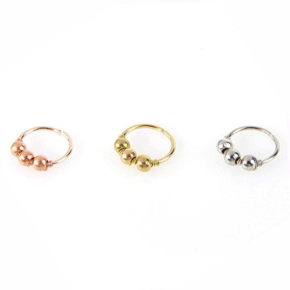 1 Khuyên Xỏ Mũi Tròn Màu Vàng/Bạc Gợi Cảm 6mm/8mm/10mm Khuyến Nghị Cho Bạn N3U3