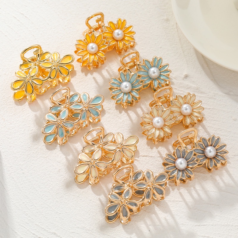 Kẹp Tóc Hình Hoa Thiết Kế Đơn Giản Ngọt Ngào Thời Trang