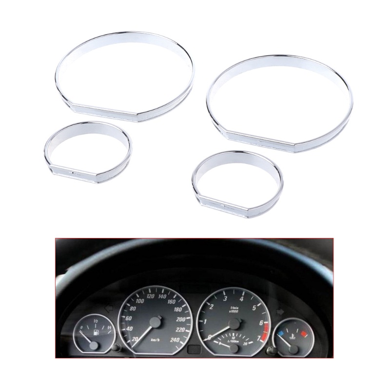 Vòng Đồng Hồ Đo Tốc Độ Bằng Chrome AC M-Tech Cho M3 E46
