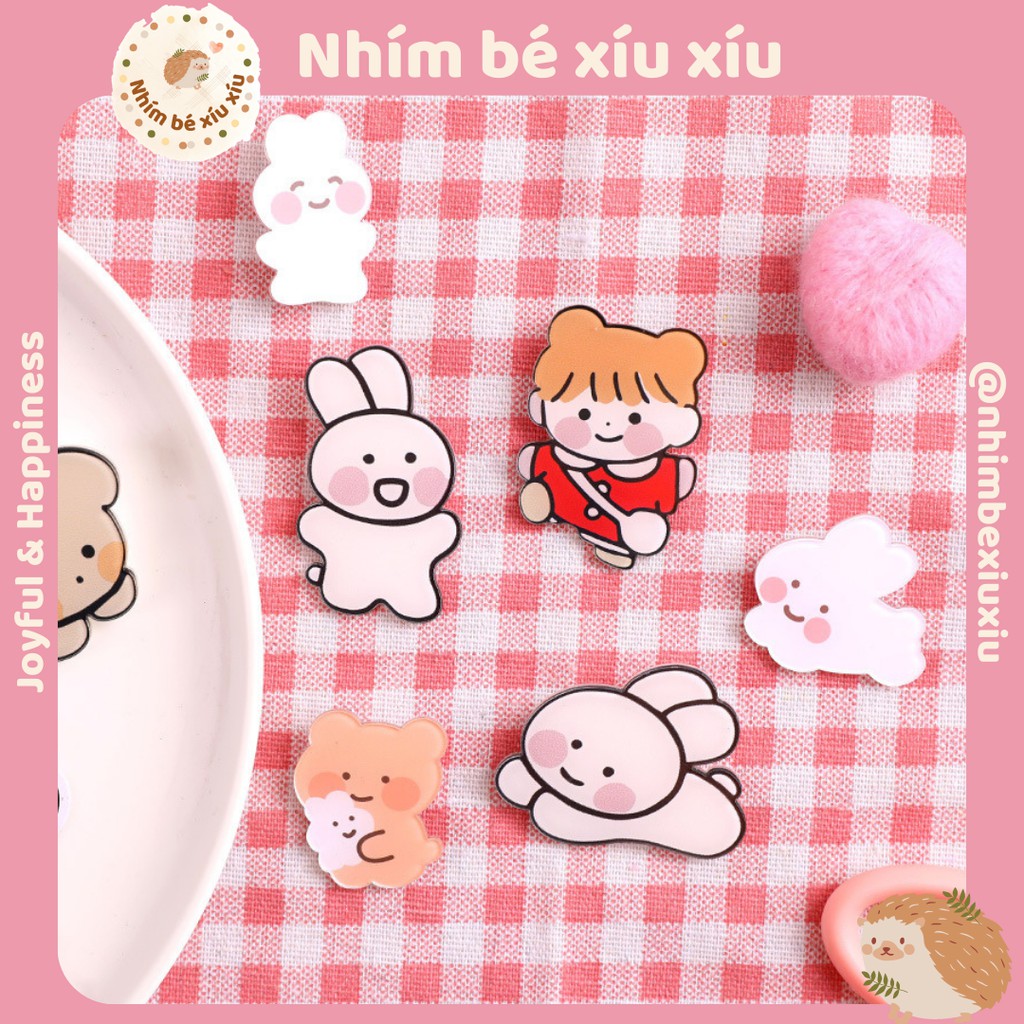 [SIÊU RẺ] Ghim huy hiệu cài áo quần, balo, cặp, túi xách cute