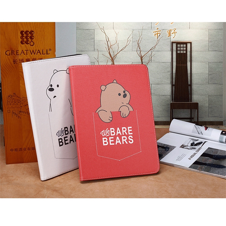 Bao da máy tính bảng in hình chú gấu đáng yêu bảo vệ cho Ipad Air 1/2/3/4 Pro MINI 1/2/3/4/5 | BigBuy360 - bigbuy360.vn