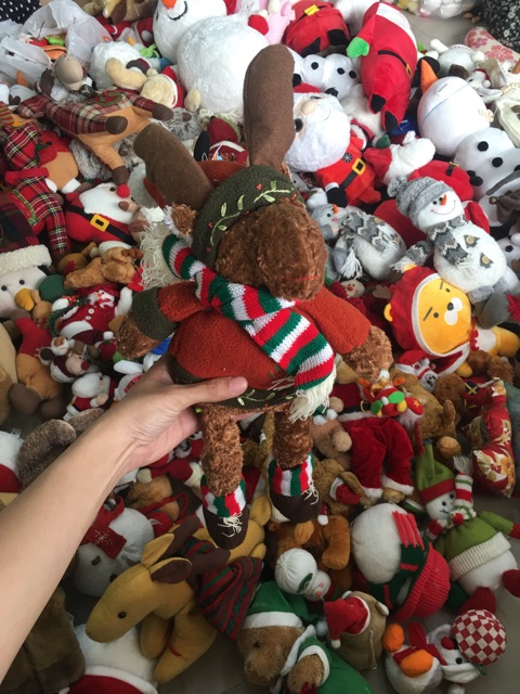 Gấu bông trang trí noel