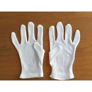 10 đôi - Găng tay vải thun trắng duyệt binh, nghi thức, nghệ thuật, điện tử