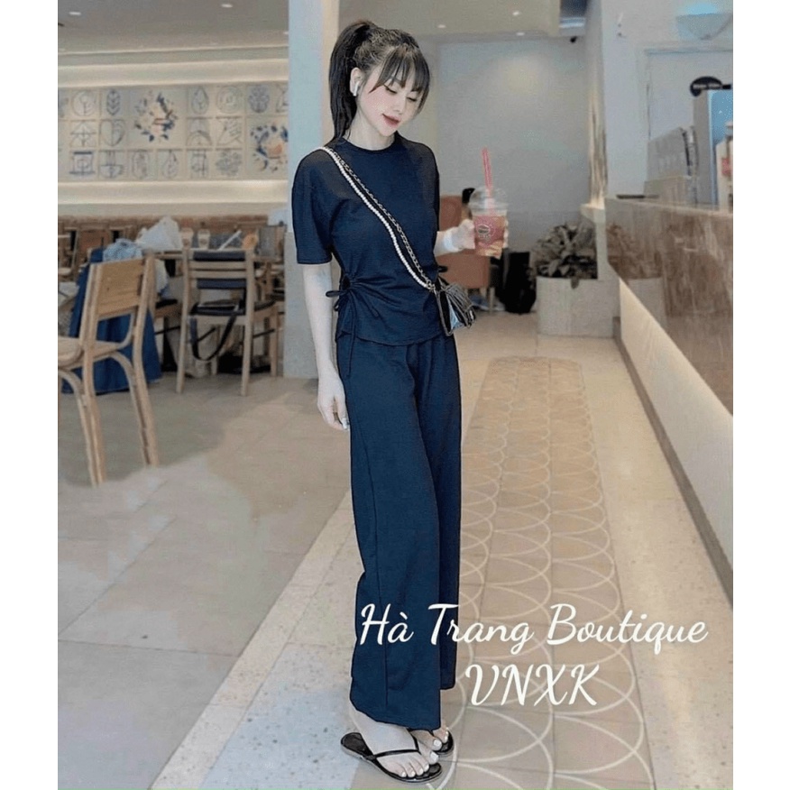 Sét Bộ Nữ Thun Gân Dáng Dài Sang Chảnh DX