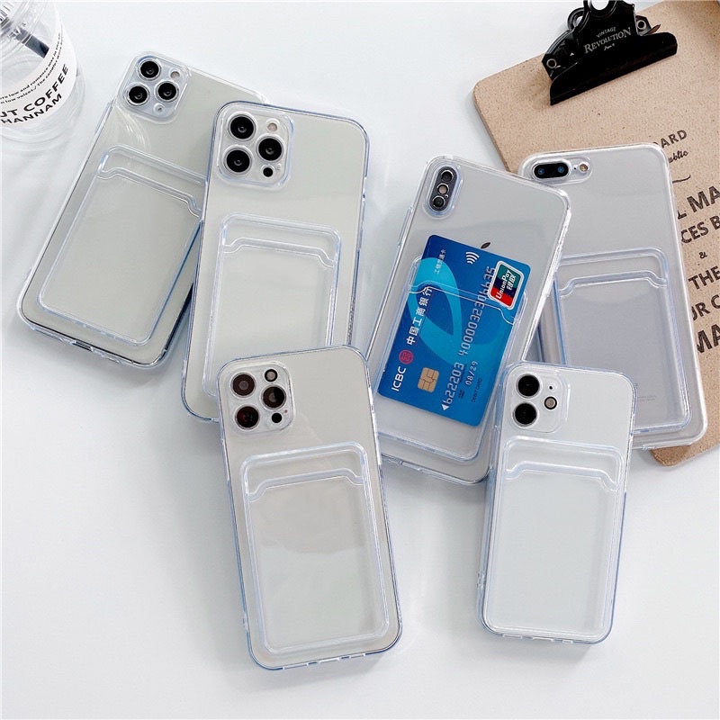 Ốp Ví Ốp Thẻ trong suốt chống sốc đẹp tiện lợi cho X,Xs,Xsmax,7Plus,8Plus/xr/11promax/12promax/11/11pro/13promax