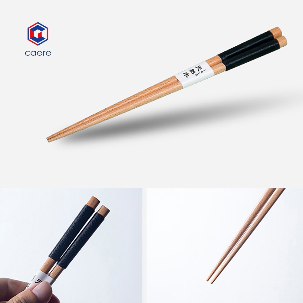 1 đôi đũa gỗ chống trượt phong cách Nhật Bản