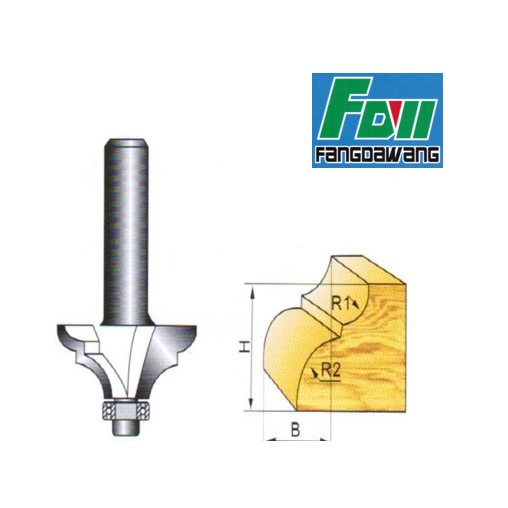 Mũi phay gỗ sen ngược Fangda cốt 6.35mm-12.7mm