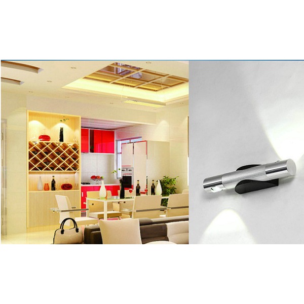 Đèn Led Trang Trí Gắn Tường Trục Xoay 2 Mắt Led, Đèn Phòng Tắm, Hành Lang, Thiết Kế Đèn Chiếu Sáng Độc Đáo
