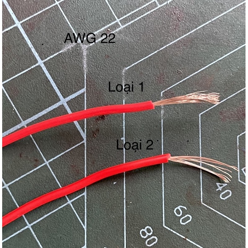 [SẴN] (1 Mét)Dây điện mềm bọc silicon, AWG 18,  AWG 22 dây điện chuyên làm mô hình RC [số lượng có hạn]