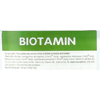 Men vi sinh ILDONG Biotamin 100g