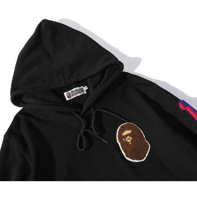 Mới Áo Khoác Hoodie BAPE Ape Họa Tiết Rằn Ri