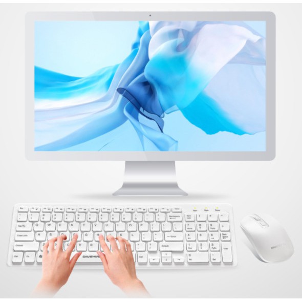 Combo bàn phím chuột không dây màu hồng / Trắng / Đen | BigBuy360 - bigbuy360.vn