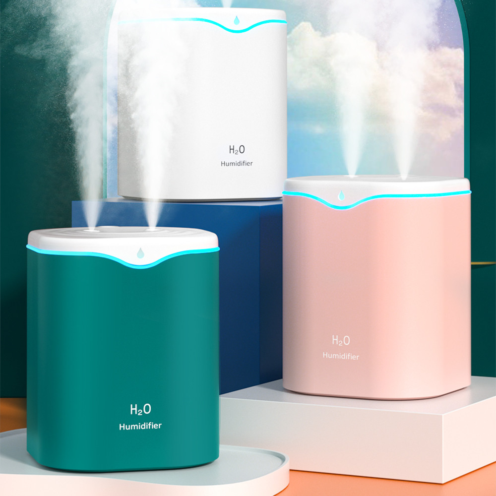 Máy Phun Sương Tạo Độ Ẩm Không Khí Dung Tích Lớn 2L Có Đèn Ngủ Tiện Dụng máy khuếch tán hương thơm