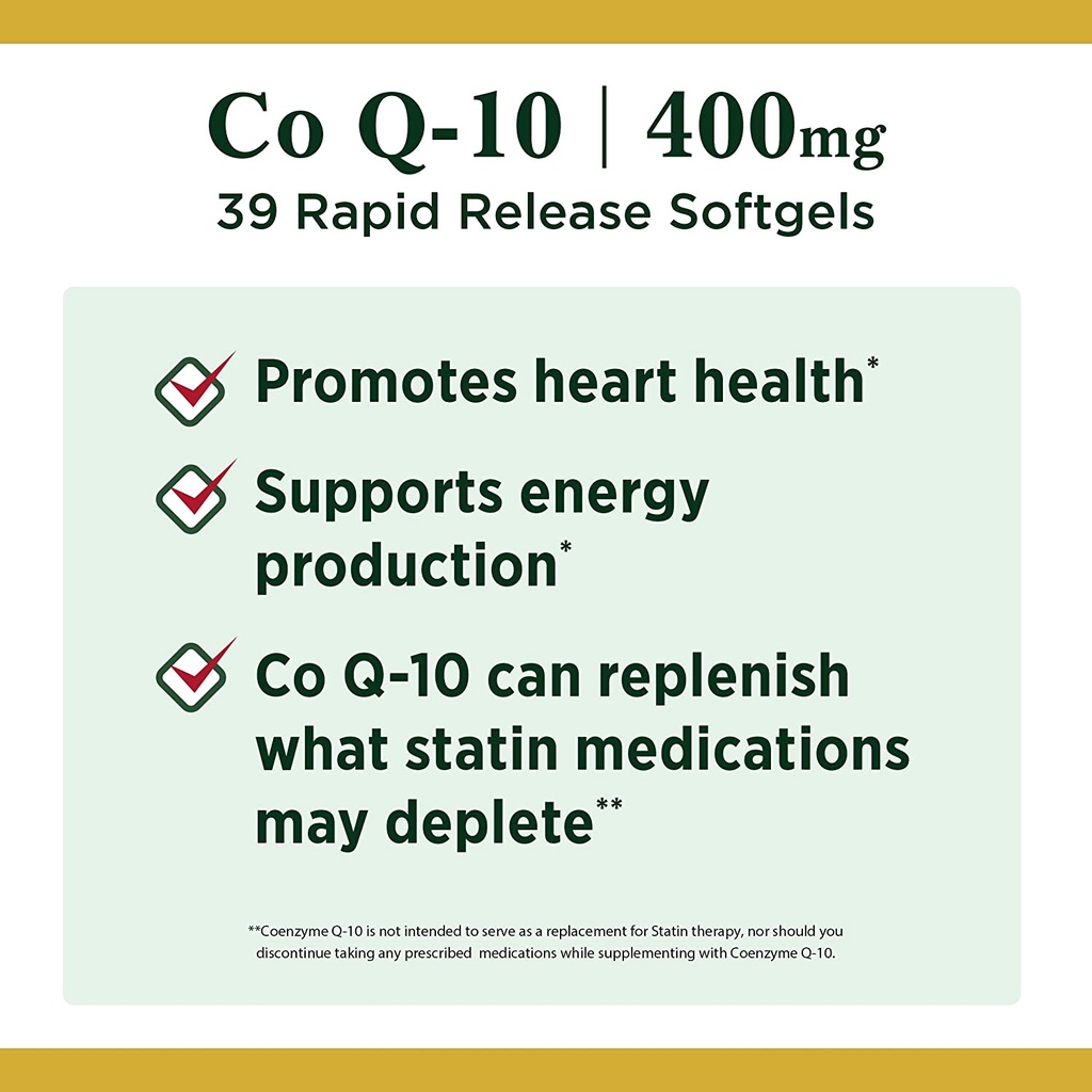 [DATE 05/2023] NATURE’S BOUNTY COQ-10 400MG 39 VIÊN