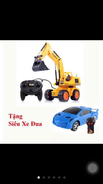 COMBO xe cần cẩu máy múc [ TẶNG kèm xe oto điều khiển] điều khiển đuicwj