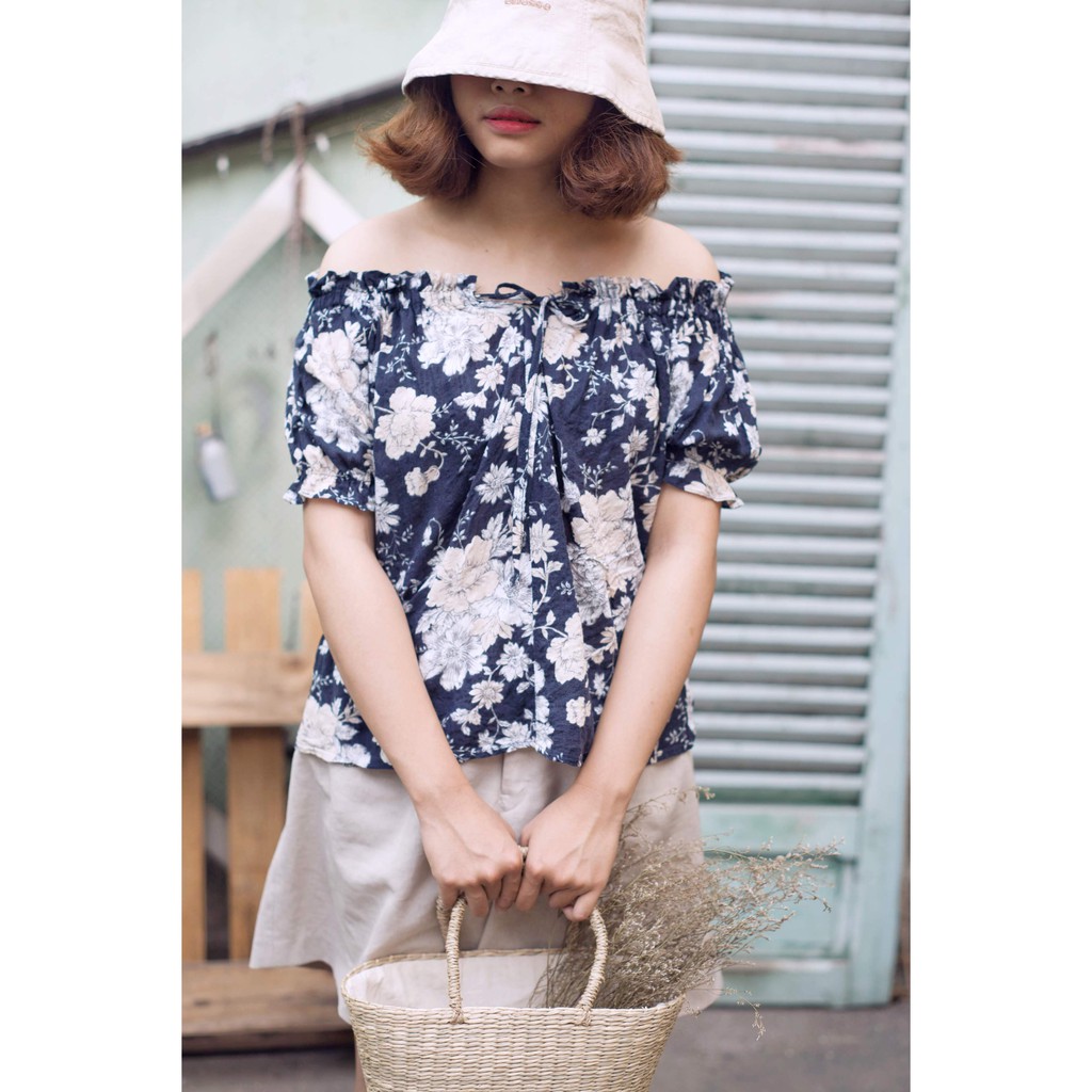 Áo hoa vintage AO0201