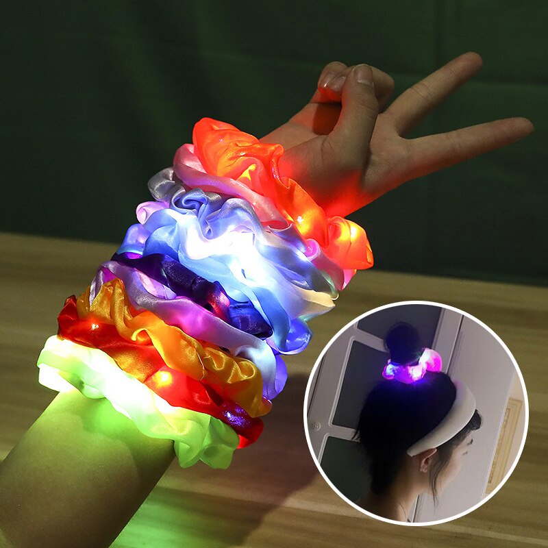 Dây Cột Tóc Có Đèn LED Sáng Nhiều Màu Sắc Thời Trang Cho Nữ