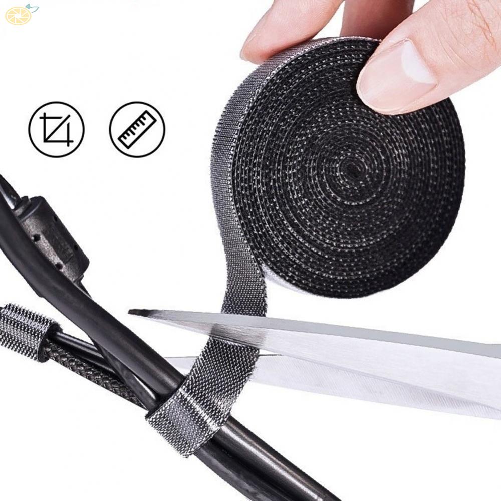 1x Reusable Fastening Cable Straps Securing Adjustable Nylon Hook Loop-Cinch